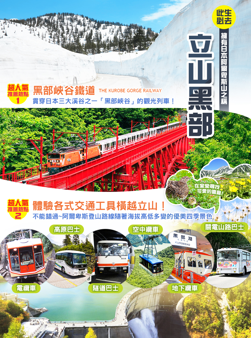 日本旅遊‧立山黑部‧黑部峽谷鐵道